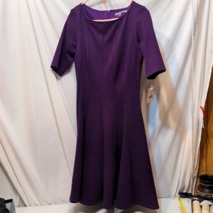 Danny and Nicole purple pleated dress size 4